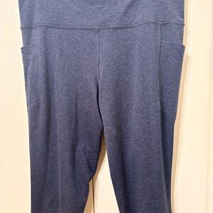 Athleta Dark Navy Salutation Stash SoftLuxe Leggings